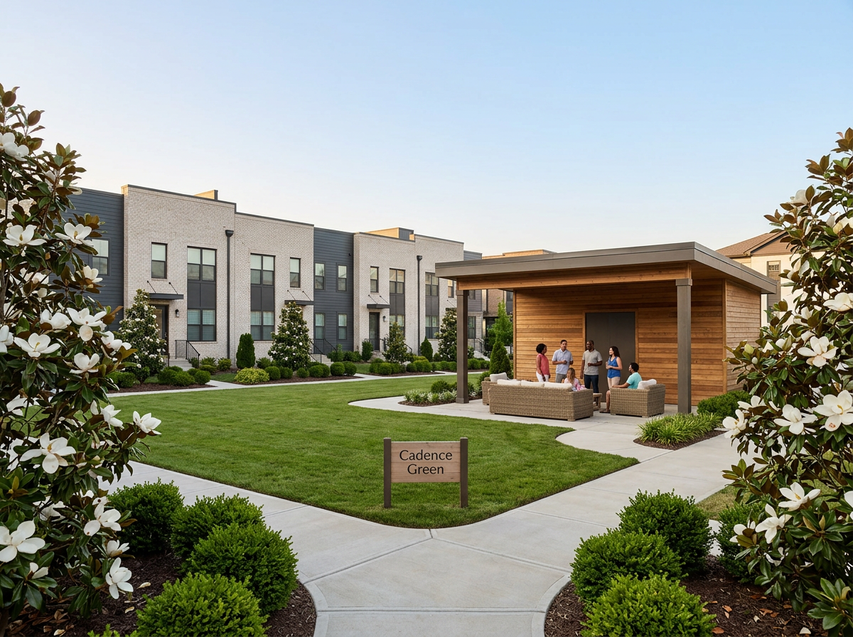 Modern new construction homes featuring spacious modern architecture and detached RV garages in Cadence, Henderson